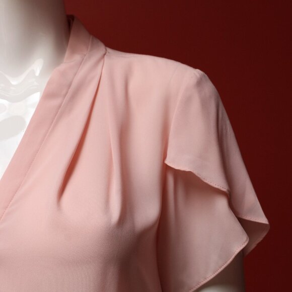 Calvin Klein Pink Short Sleeve Blouse - Picture 4 of 11